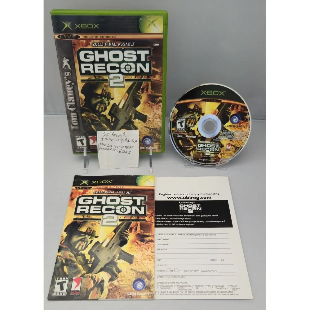 Tom Clancy's Ghost Recon 2 - Original Xbox - Complete (CIB) W/ Reg Card Tested‎